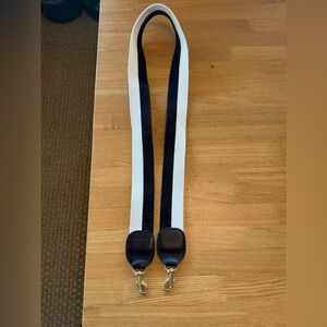 Clare V Black and White Adjustable Bag Strap